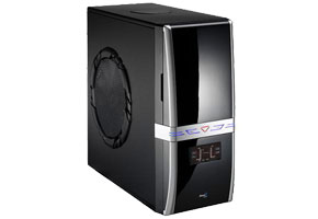 Корпус ATX MidiTower AeroCool T-Gun EN52481 (черн., без БП, 5"4ext, 3"1ext+1int, 2USB2.0, audio, mic, eSATA, Fan 25sm)