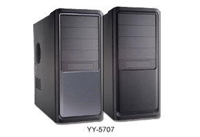 Корпус ATX MidiTower Yeong Yang YY-5707 B/GT (черн./серый, P4 ready, 450W SuperPower, 5"4ext, 3"2ext+4int, USB, 1394, audio, 2x12см FAN)