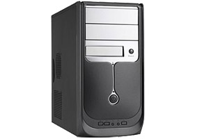 Корпус microATX MiniTower LinkWorld 437-04 (черн./серебр., без БП, 5"2ext. 3"2ext+1int, 2USB, 2Audio)
