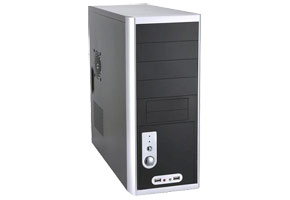 Корпус ATX MidiTower Kimpro 1812A (черн./серебр., P4 ready, 430W)