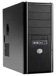 Корпус ATX MidiTower Cooler Master Elite 334 RC-334-KKN1-GP (серебр./черн., без БП, 5"4ext, 3"1ext+6int, 2USB2.0, 2audio, Fan 120mm)