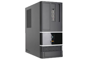 Корпус microATX MiniTower InWin BK-623 (черн., 300W, 5"1ext, 3"1ext+1int, 4USB, 2audio)