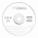 Диск CD-R 700 Мб/ 80мин Verbatim 52x, DL, Extra Protection Surface, Slim Case  43347/43415/43348