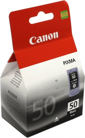Картридж струйный Canon PG-50 черный (black) для Canon Pixma iP2200/MP150/160/170/180/450/460/MX300/310 FAX JX200/500 (300 стр. при 5%)