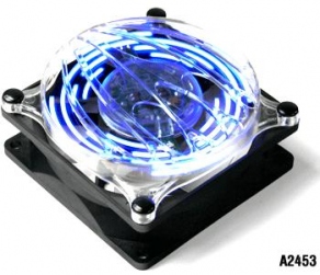 Вентилятор для корпуса Thermaltake A2453 Cyclo Blue Pattern Fan (80x80x41mm, 19дБ, 1800rpm, 4-pin)