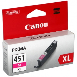 Картридж струйный Canon CLI-451XLM пурпурный (magenta) для Canon Pixma iP7240/ MG6340/ MG5440  6474B001