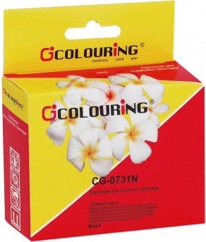 Картридж струйный Colouring CG-0731N черный (black) для Epson Stylus C79/110,T30/40W,СХ3900/4900/5900/6900/7300/8300/9300F,TX200/209/210/219/400/409/410/419/550W/300F/510FN/600FW