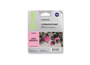 Картридж струйный Cactus CS-EPT346 светло-красный (light magenta) для Epson Stylus Photo 2100