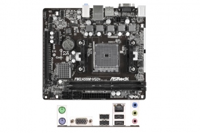 Мат. плата SocketFM2+ ASRock FM2A58M-VG3+ R2.0 (mATX, AMD A58, 2DDR3, PCIEx16, PCIEx1, 4SATA II RAID, GLAN, D-Sub, (4+4)USB2.0, SB5.1)