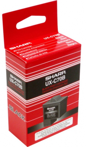 Картридж струйный Sharp UX-C70B черный (black) для Sharp UX-B20/B30/BA50/BD80/B700, FO-B1600, UX-A1000