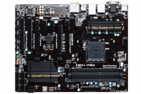 Мат. плата SocketFM2+ Gigabyte GA-F2A88X-D3HP (ATX, AMD A88X, 4DDR3 2133, 2PCIEx16, 3PCIEx1, 2PCI, 8SATA III RAID, GLAN, D-Sub, DVI, HDMI, 4USB2.0, 2USB3.0, USB3.1, USB3.1-C, SB 7.1, SPDIF)