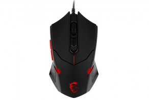 Мышь USB MSI Interceptor DS B1 Gaming Mouse (6 кн., скролл, светодиодная) 1600dpi)