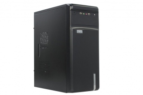 Корпус ATX MidiTower ExeGate AA-323 (черн., 400W, 5"1ext, 3"6int, 2USB, 2audio)